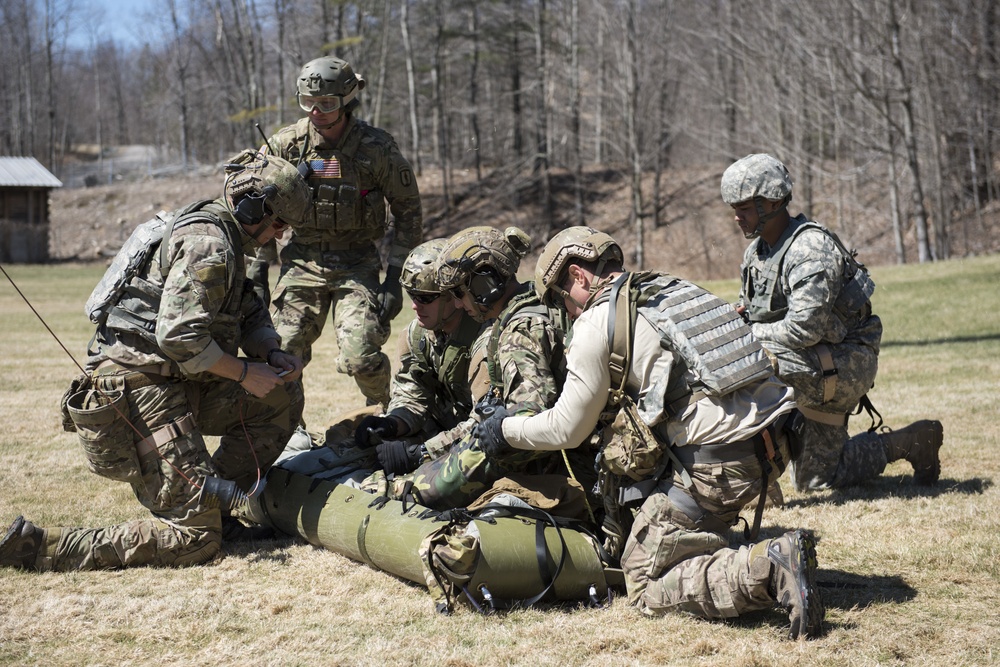 Soldiers Prepare Casualty for Evacuation