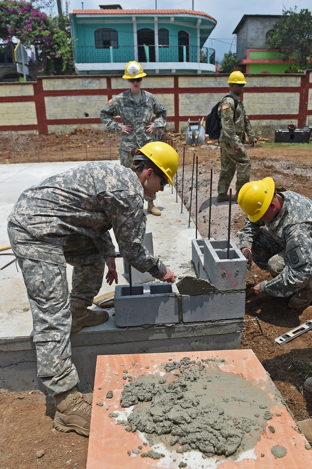 Beyond the Horizon: U.S. Military builds an addition to a San Rafael community school
