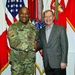 Lt. Gen. (Ret.) Edwin P. Smith visits at Caserma Ederle in Vicenza, Italy