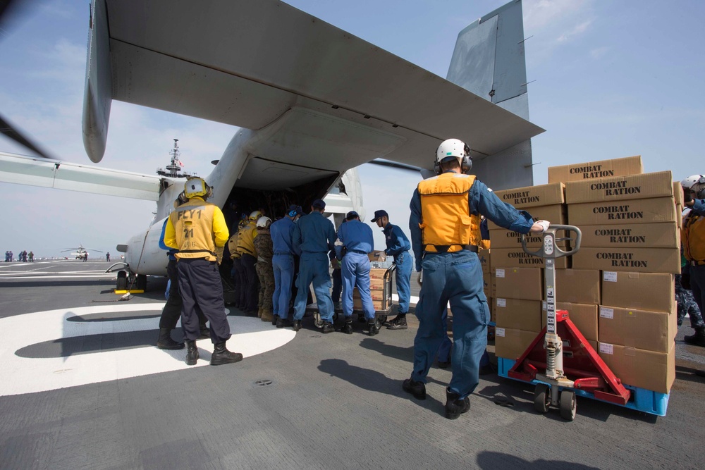 JSDF, U.S. Marines continue Ship to Shore Earthquake Relief