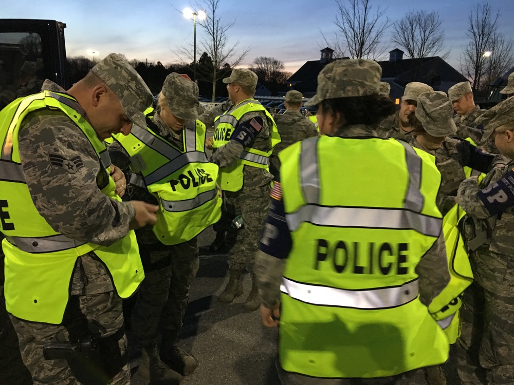 The 104th Fighter Wing Security Forces Serve and Protect at the 120th Boston Marathon