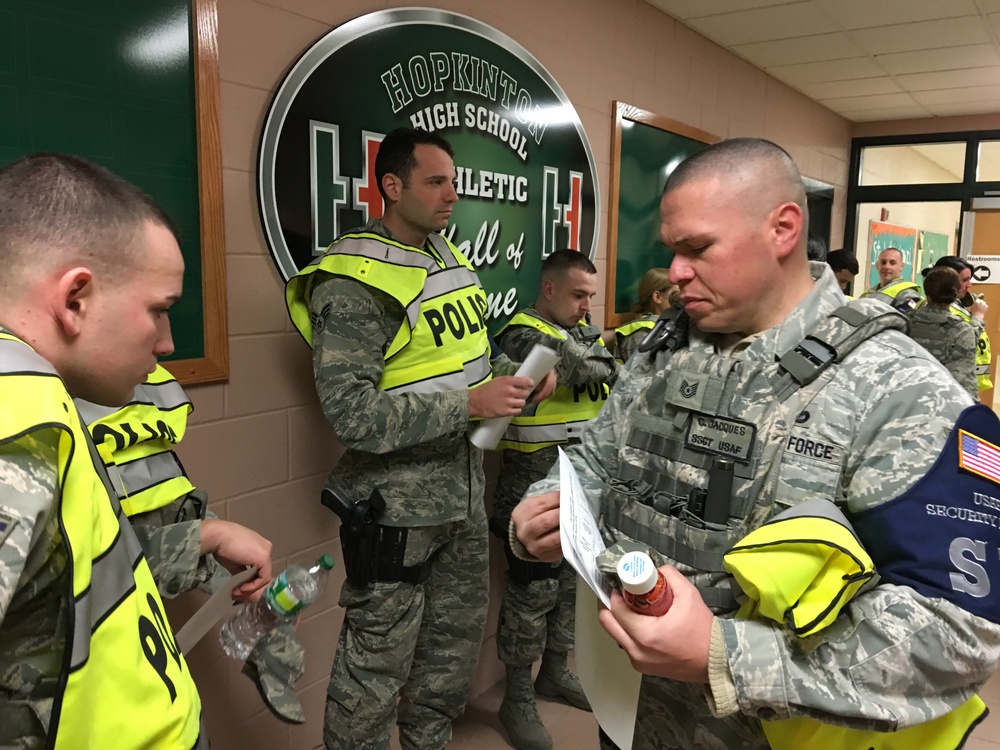 The 104th Fighter Wing Security Forces Serve and Protect at the 120th Boston Marathon