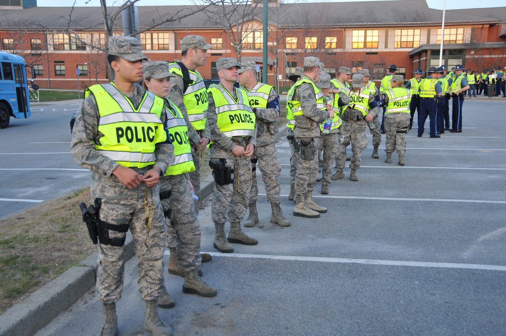 The 104th Fighter Wing Security Forces Serve and Protect at the 120th Boston Marathon