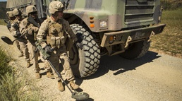 Engineer Marines prepare for deployment with convoy training