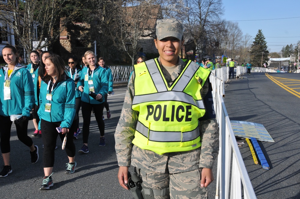 The 104th Fighter Wing Security Forces Serve and Protect at the 120th Boston Marathon