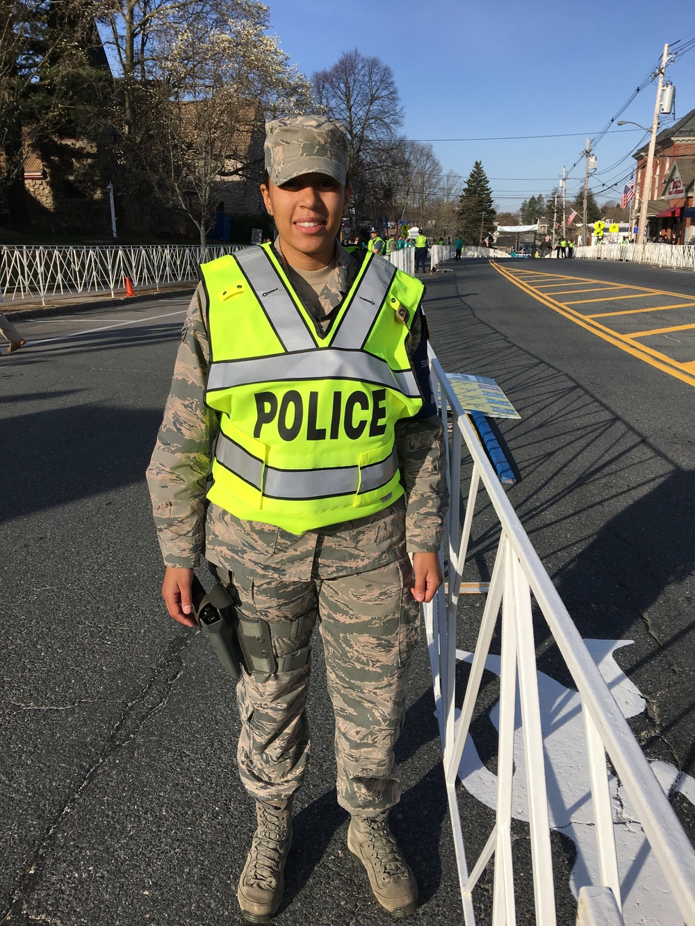 The 104th Fighter Wing Security Forces Serve and Protect at the 120th Boston Marathon