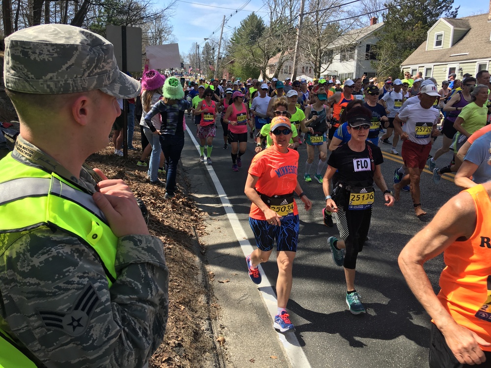 The 104th Fighter Wing Security Forces Serve and Protect at the 120th Boston Marathon