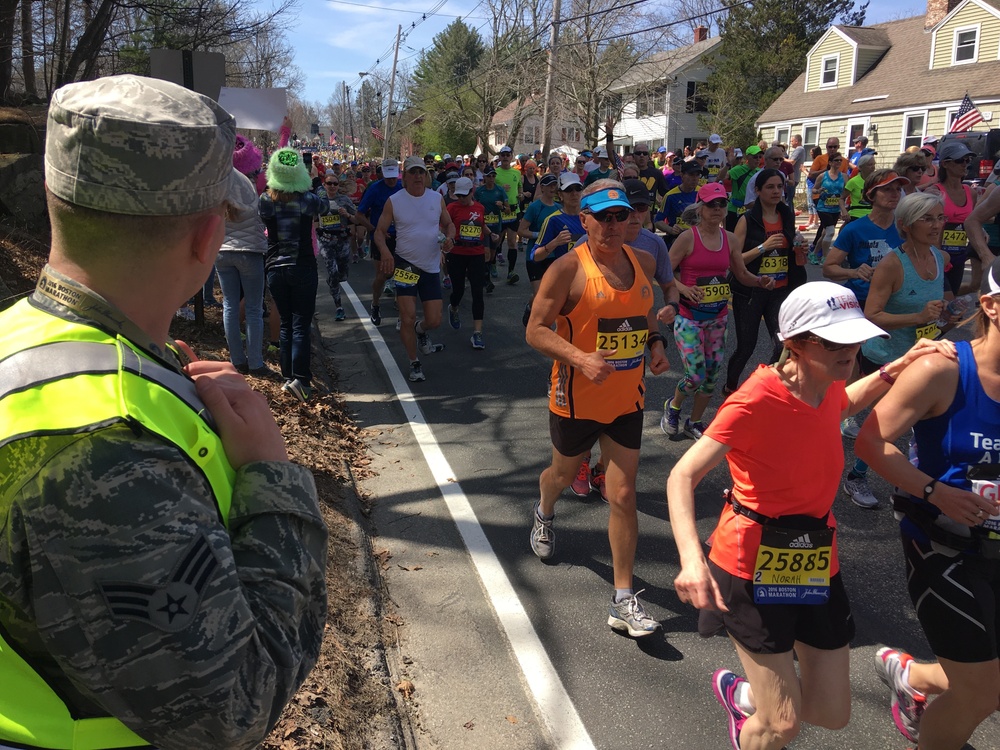 The 104th Fighter Wing Security Forces Serve and Protect at the 120th Boston Marathon