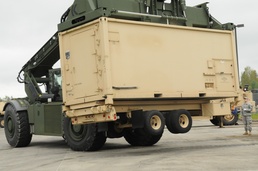 364th Expeditionary Sustainment Command Preps Equipment for Anakonda 16 Shipment