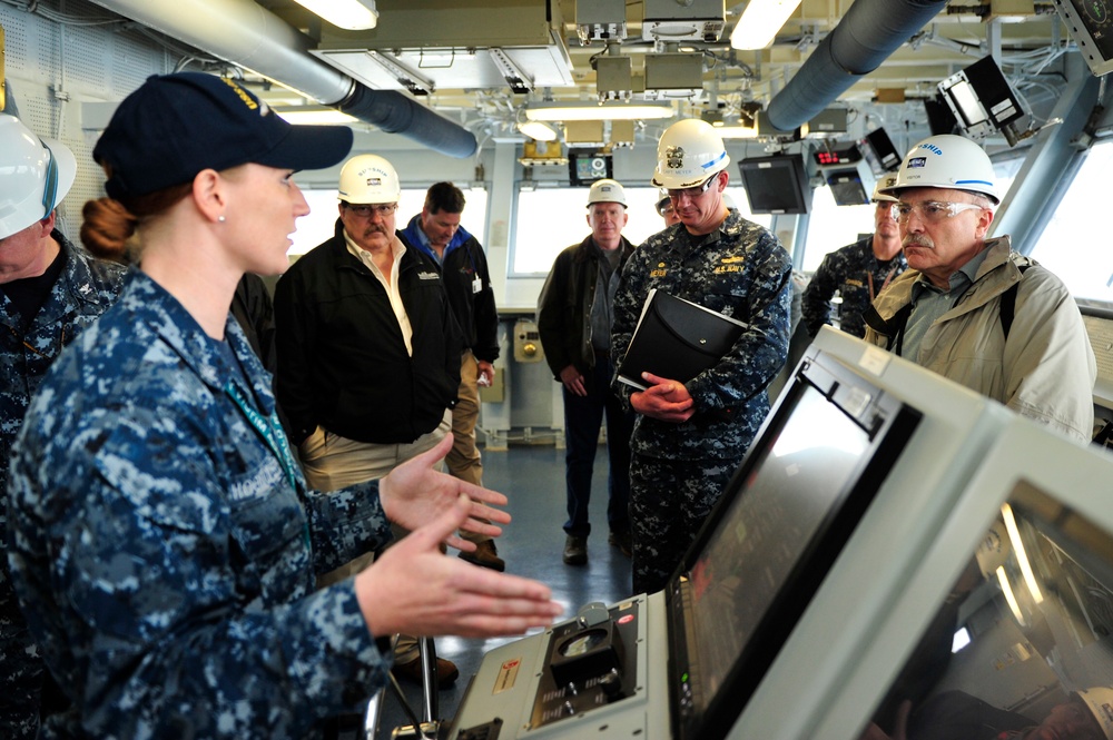 CVN 78 Development test and Evaluation tour