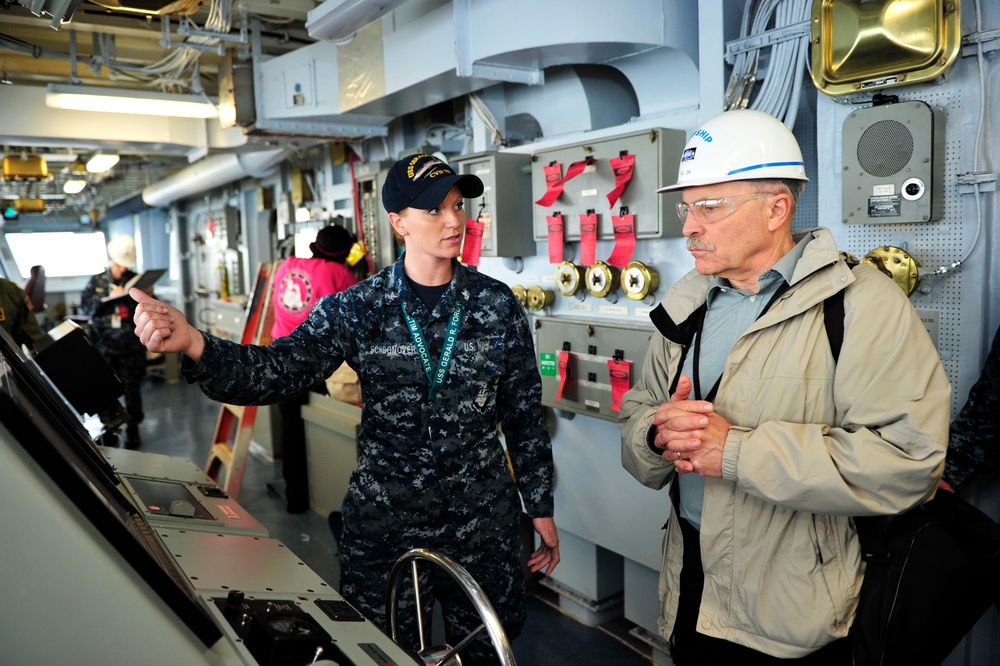 CVN 78 Development test and Evaluation tour