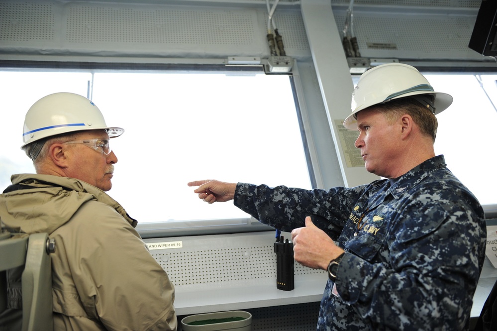 CVN 78 Development test and Evaluation tour