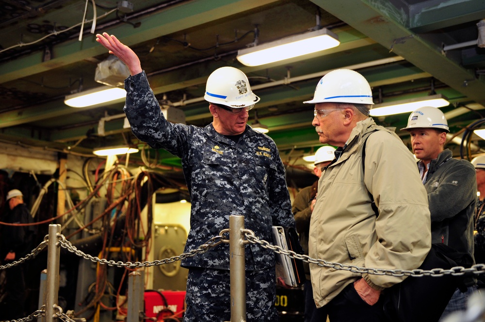 CVN 78 Development test and Evaluation tour