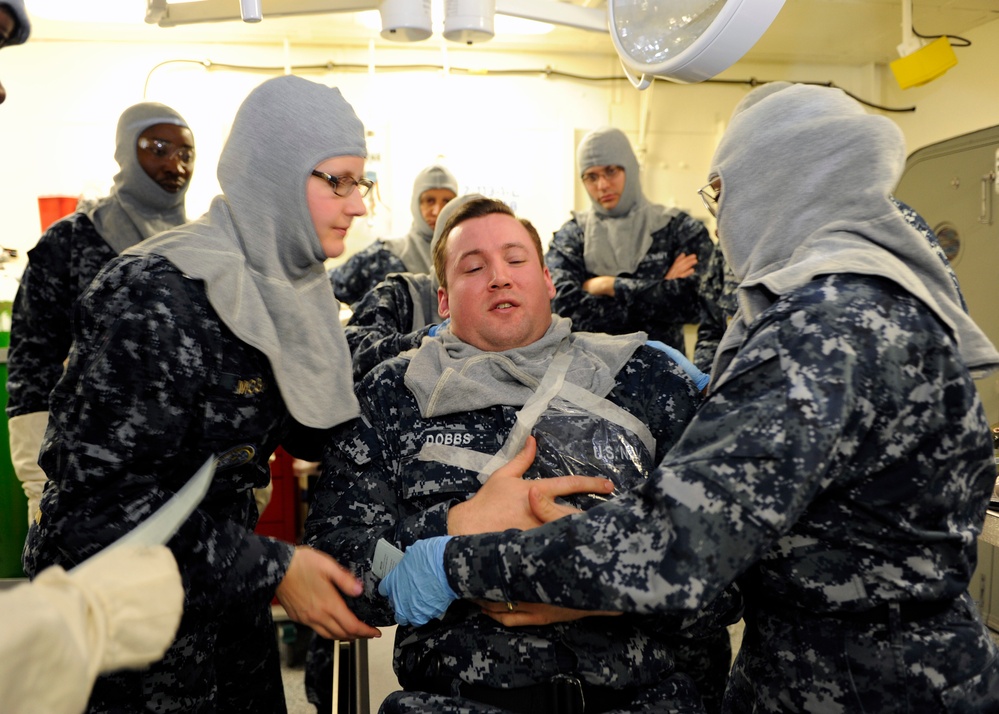 CVN 78 General Quarters Medical Training