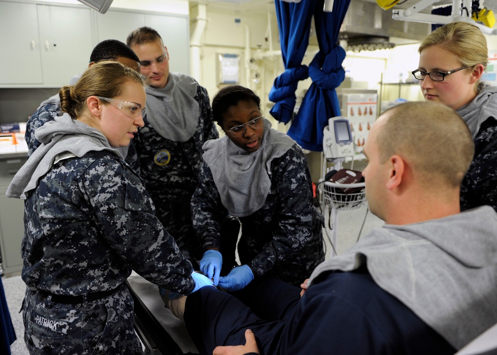 CVN 78 General Quarters Medical Training