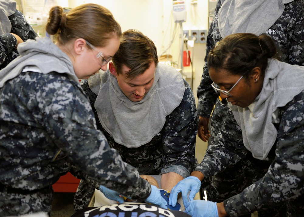 CVN 78 General Quarters Medical Training