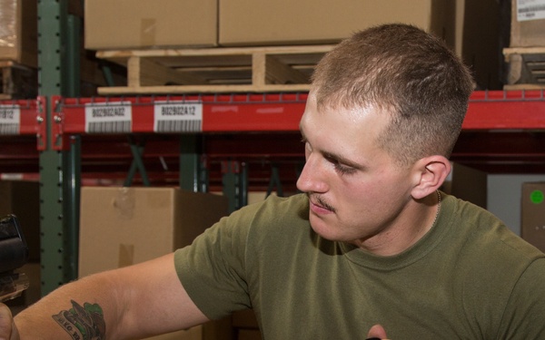 Marines palletize CBRN IPE for relocation