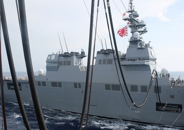 MSC's USNS Charles Drew Conducts Trilateral Replenishment At Sea