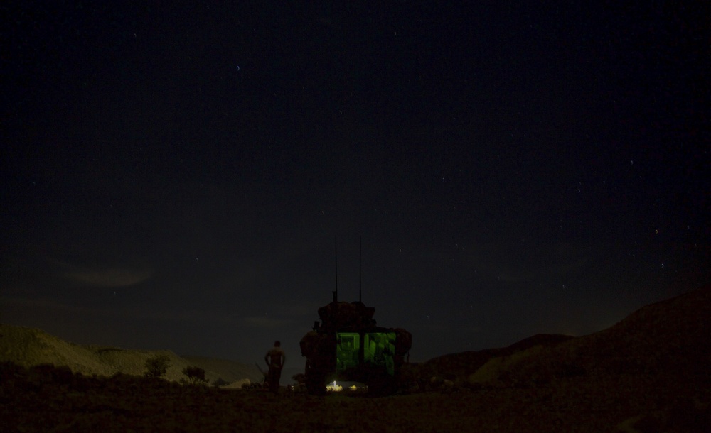 Lights out: 13th MEU Marines have the watch