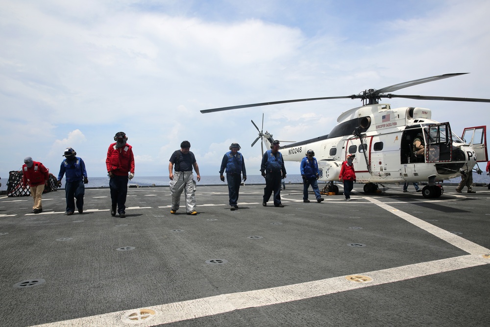 MSC's USNS Charles Drew Conduct’s Trilateral Replenishment-at-Sea