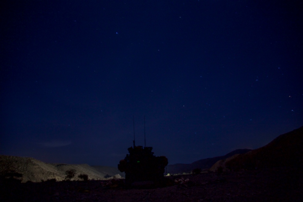 Lights out:13th MEU Marines have the watch