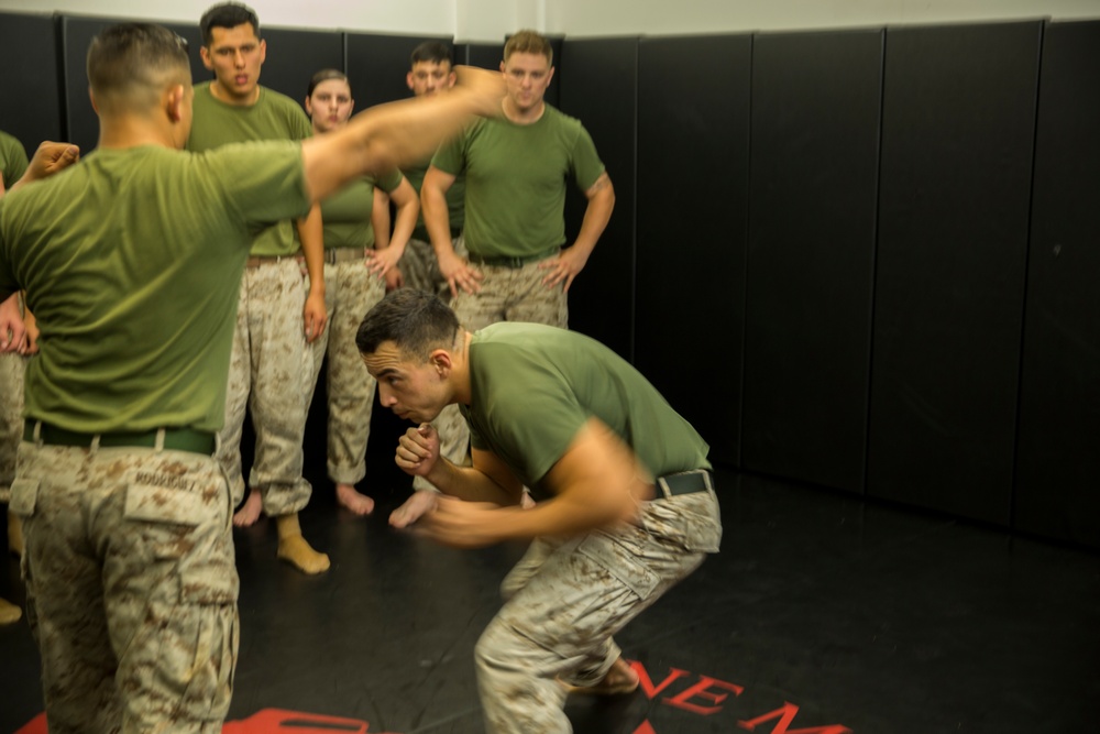 Marines practice MCMAP aboard MCAS Miramar