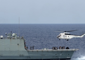 MSC's USNS Charles Drew Conducts Trilateral Replenishment At Sea