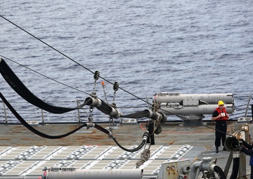 MSC's USNS Charles Drew Conducts Trilateral Replenishment At Sea