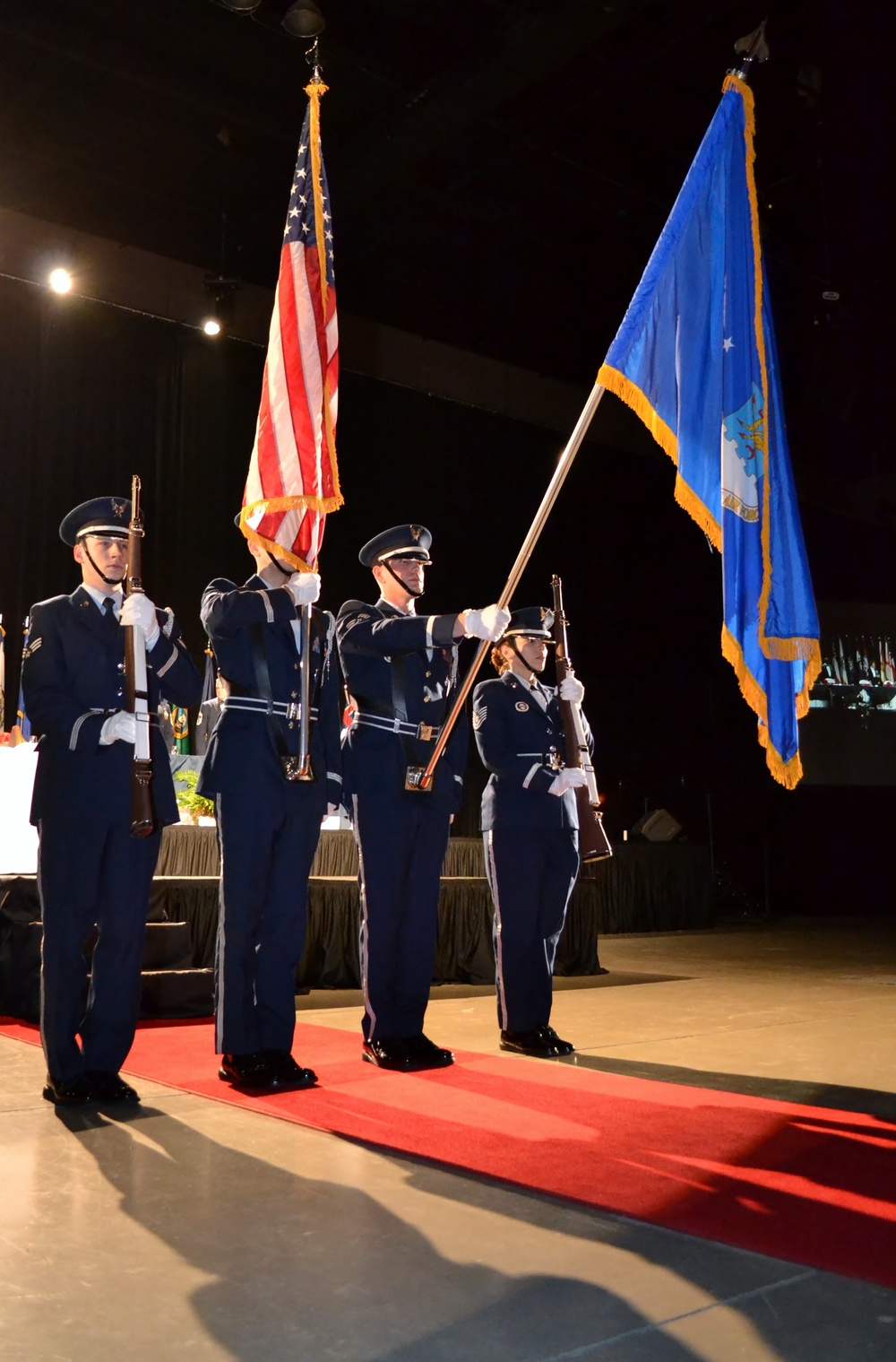 Ceremonial honor guard shines during ANG event