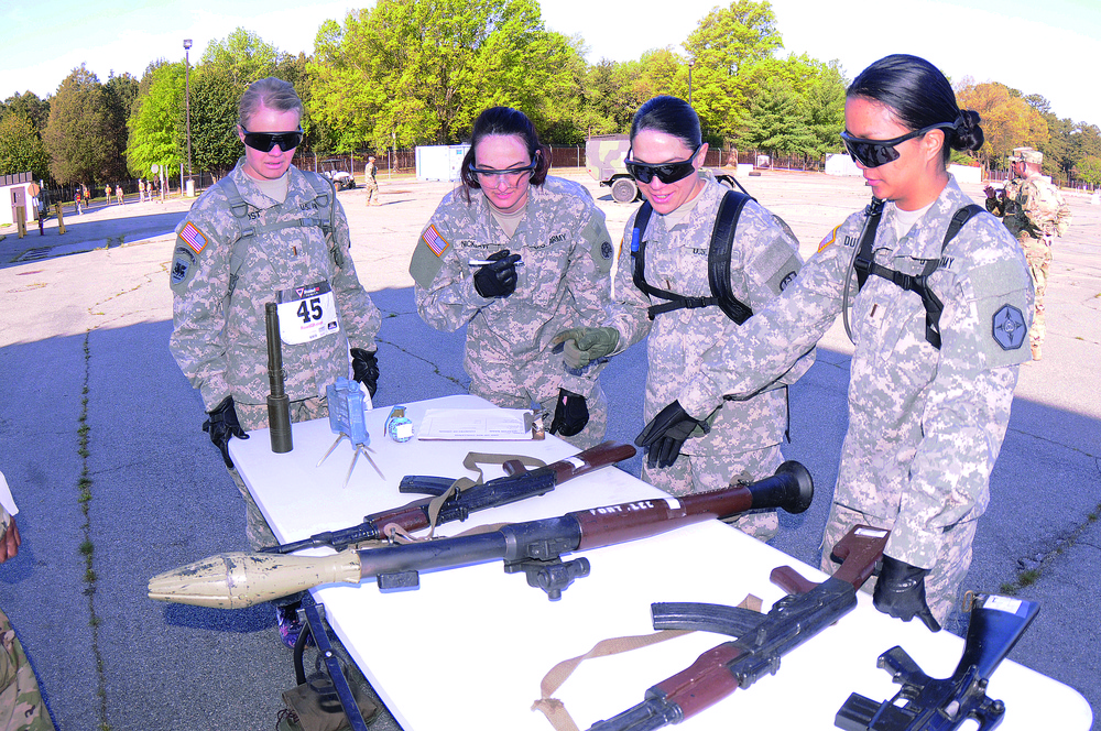 Soldiers identify weapons in the 'Amazing Race'