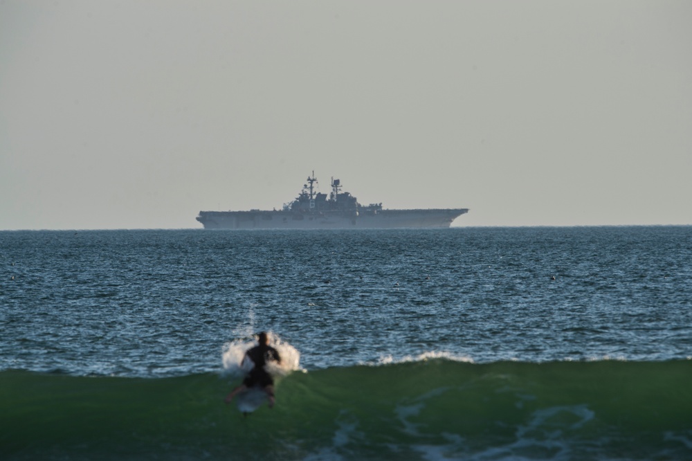 Catching Waves with USS America (LHA 6)