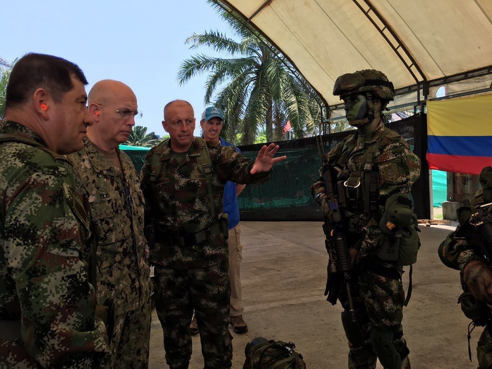 Tidd visits Colombia, gets firsthand look at units leading the charge against traffickers