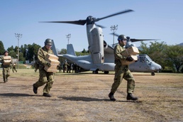 JSDF, U.S. Marines continue Ship to Shore Earthquake Relief