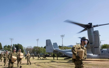 MARINES CONTINUE SUPPORT FOR KYUSHU EARTHQUAKE VICTIMS