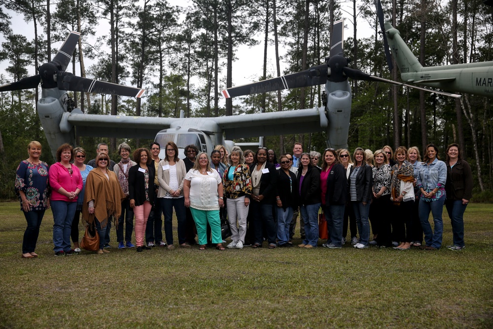 County clerks visit air station