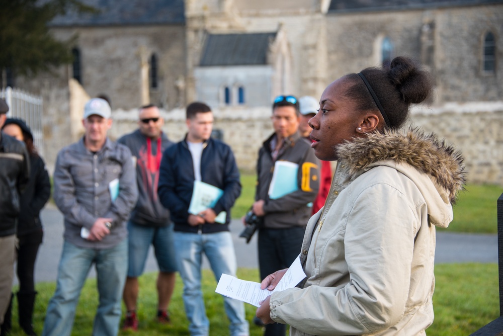 U.S. Army Europe’s Combat Support Hospital takes Battle Staff Ride to Normandy