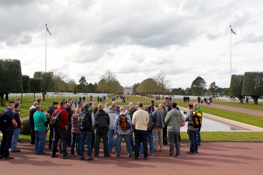 U.S. Army Europe’s Combat Support Hospital takes Battle Staff Ride to Normandy