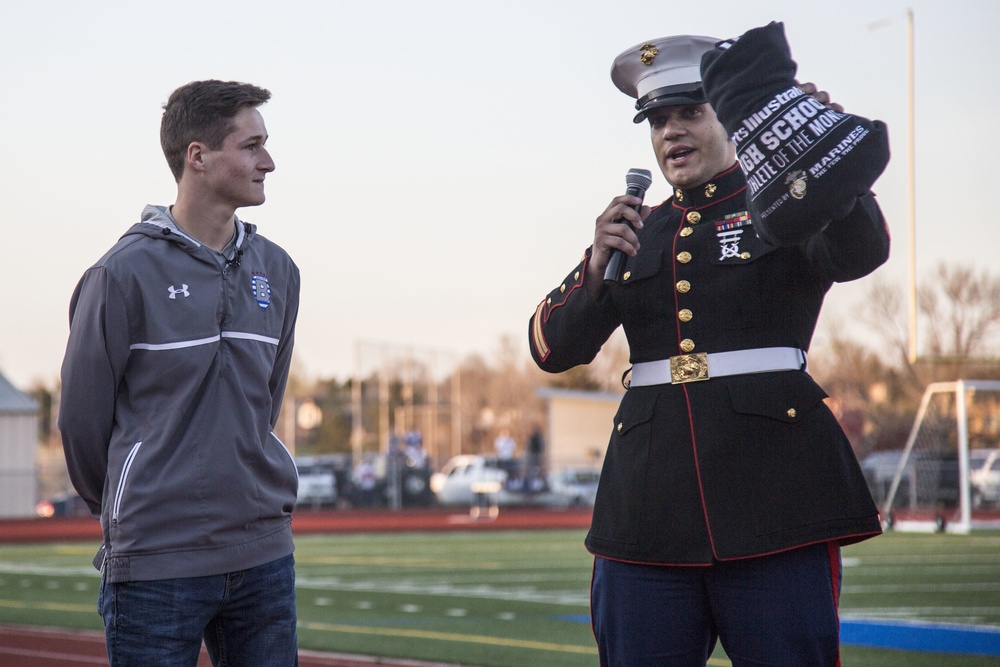 Marines Presents High School Student Athlete of the Month Award