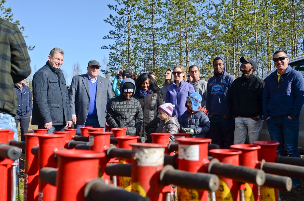 Eagle Troop participates in Kuusalu tree planting ceremony