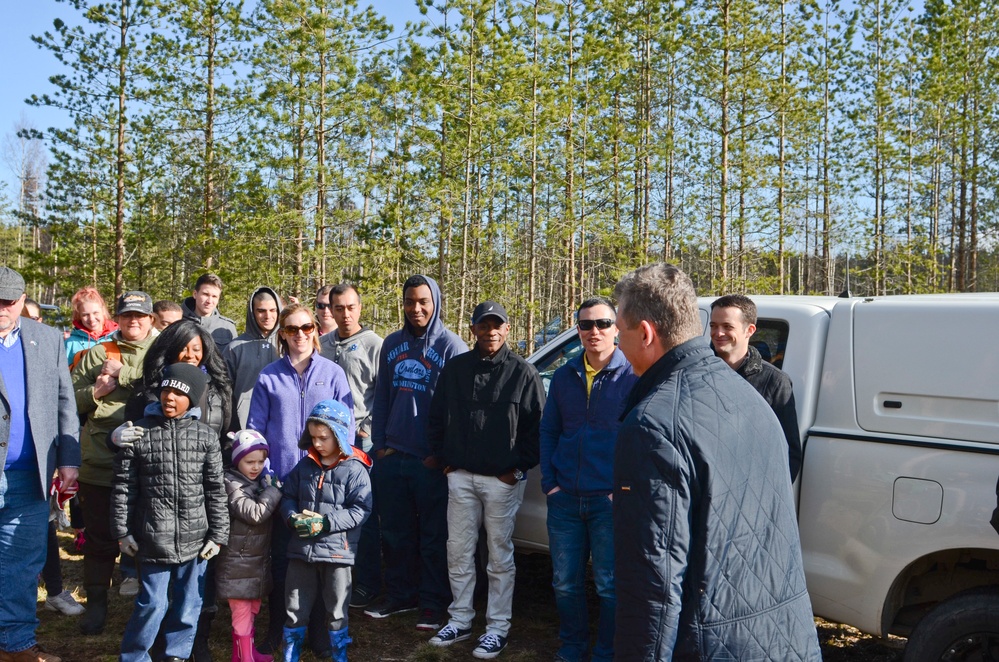 Eagle Troop participates in Kuusalu tree planting ceremony