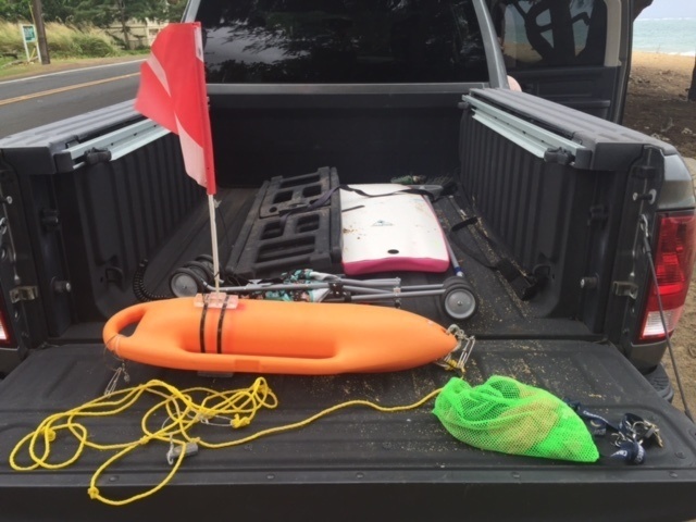 Coast Guard seeking public's help locating owner of dive float found near Punaluu, Oahu