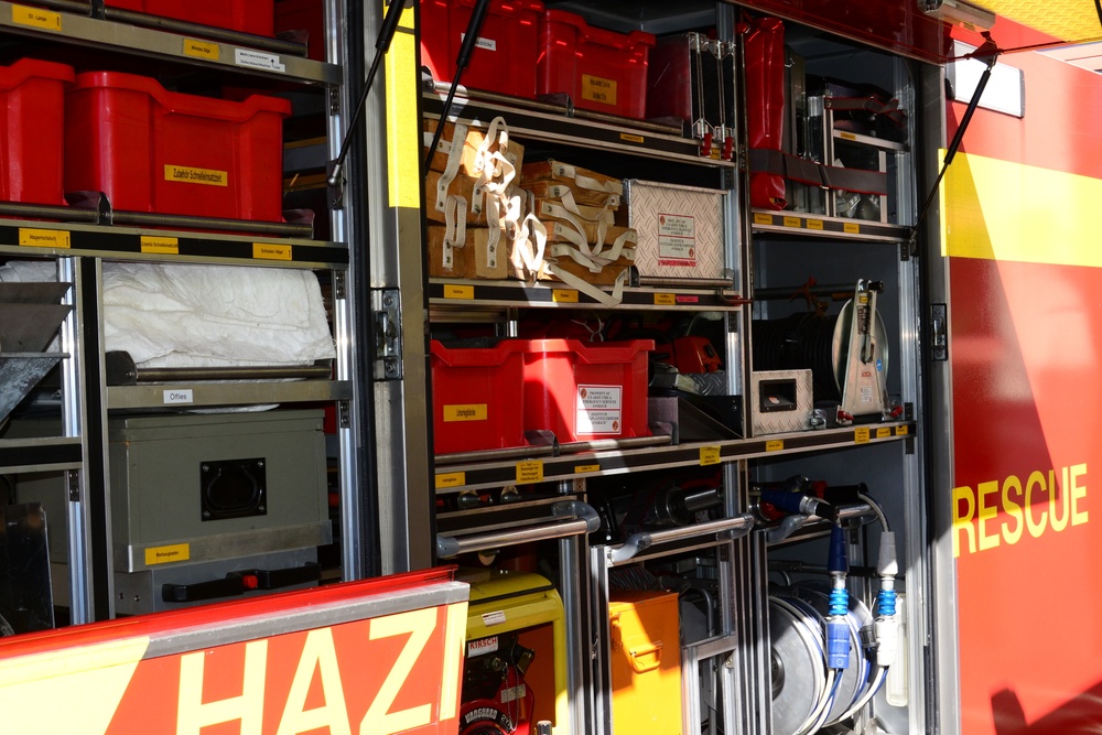 U.S. Army Garrison Ansbach Fire Department training