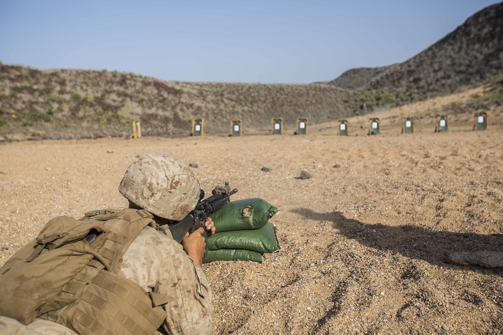 13th MEU Marines train in Djibouti