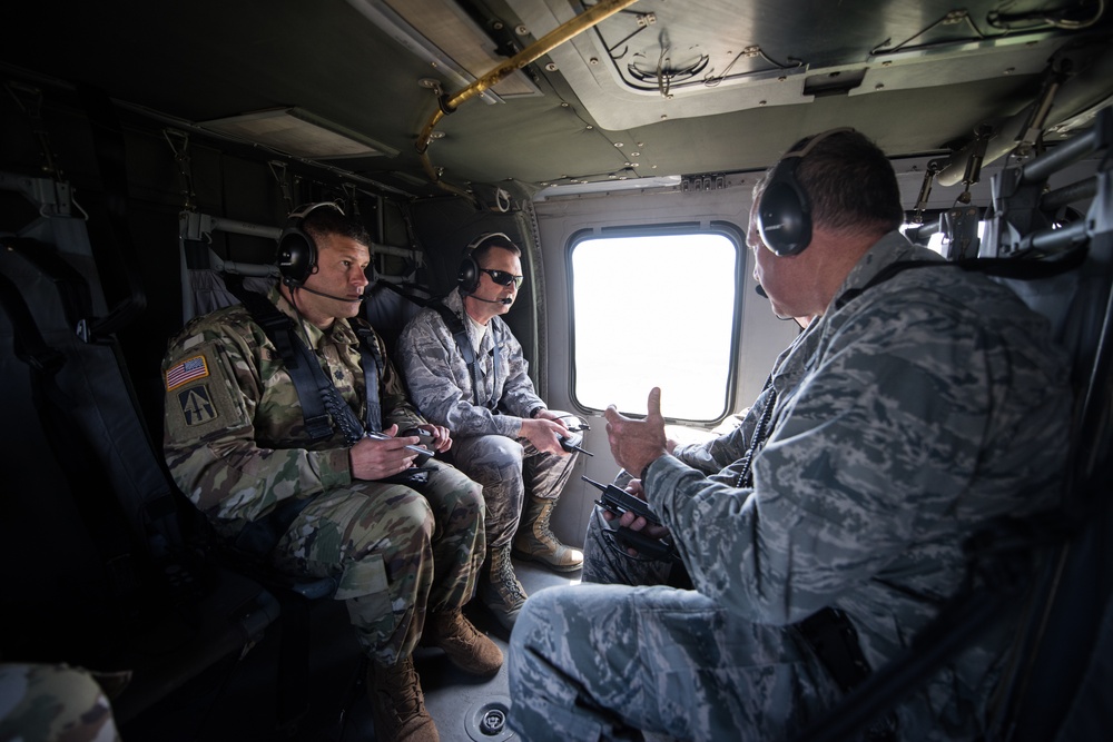 Lt. Gen. Joseph Lengyel, Vice Chief, National Guard Bureau, receives a brief about the capabilities of MUTC