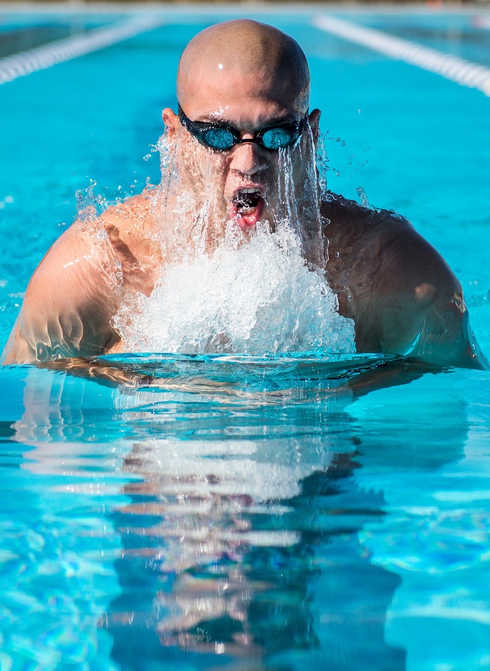 Airman swims into hall of fame