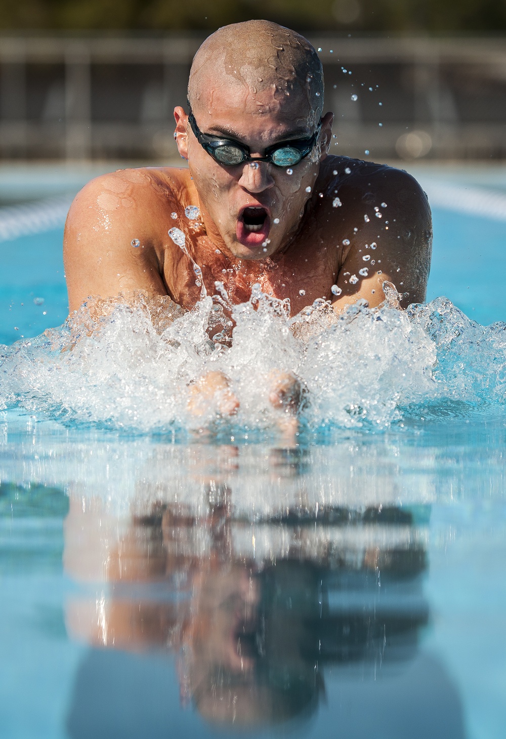 Airman swims into hall of fame