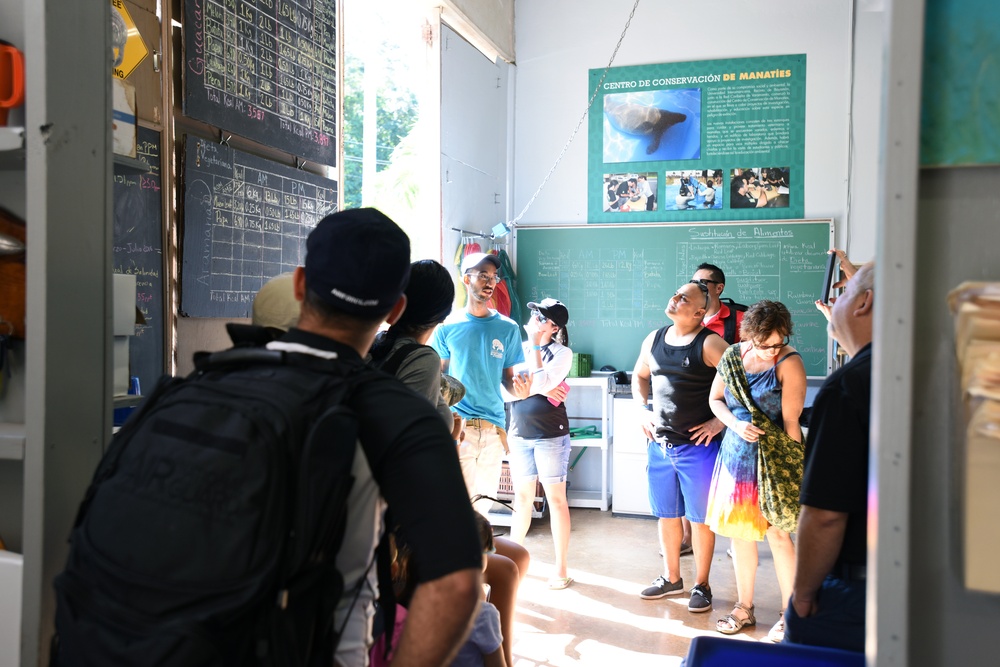 Puerto Rico Air National Guard visits the Puerto Rico Manatee Conservation Center