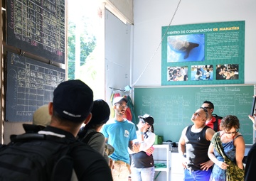 Puerto Rico Air National Guard visits the Puerto Rico Manatee Conservation Center