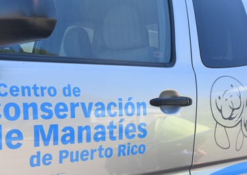 Puerto Rico Air National Guard visits the Puerto Rico Manatee Conservation Center