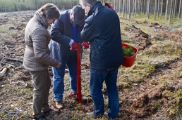 Eagle Troop participates in Kuusalu tree planting ceremony